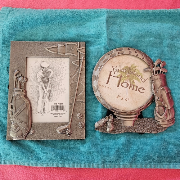 Golfer metal picture frames - Picture 2 of 9